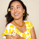 A REMINDER TO JUST KEEP BLOOMING - PUAKENIKENI EARRINGS