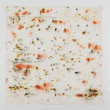 YOU ARE BEAUTIFUL - HEAD SCARF OR NECK WRAP DYED W/REAL GARDEN FLOWERS