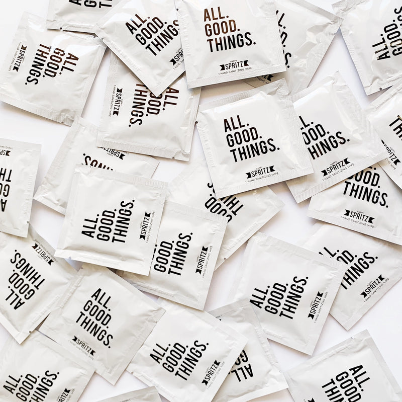 SANITIZING & MOISTURIZING WIPES FOR WHEN A PESKY IV KEEPS YOU FROM THE SINK