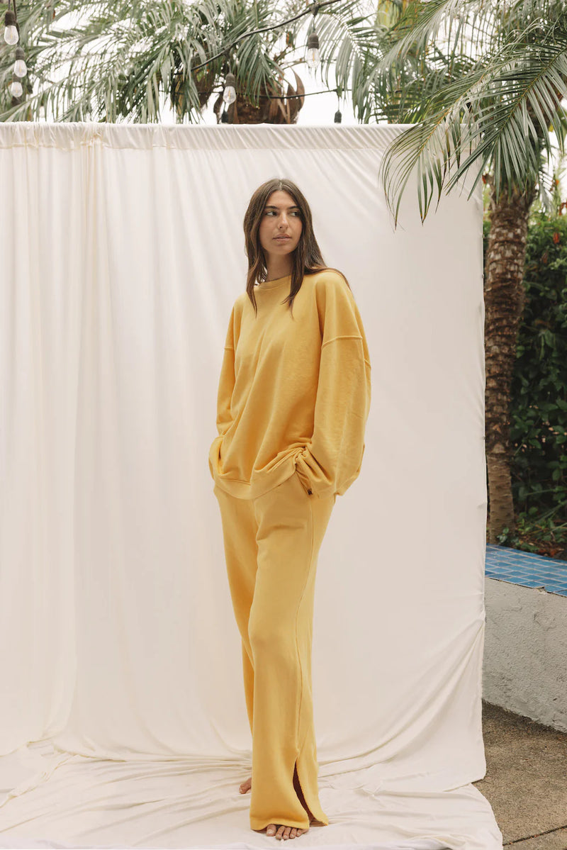 DOLKII EVERYDAY OVERSIZED SWEATER - LEMON