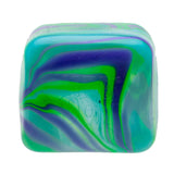 NeeDoh Swirl Nice Cube Ice Sugar Ball - green/blue swirl
