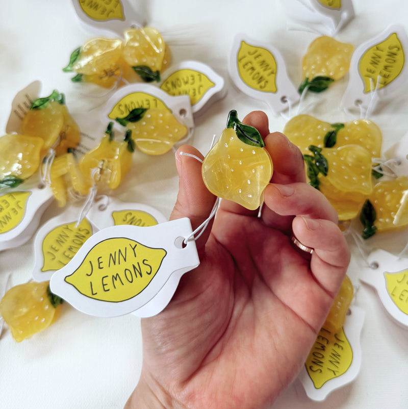 TINY LITTLE LEMON HAIR CLAW CLIPS