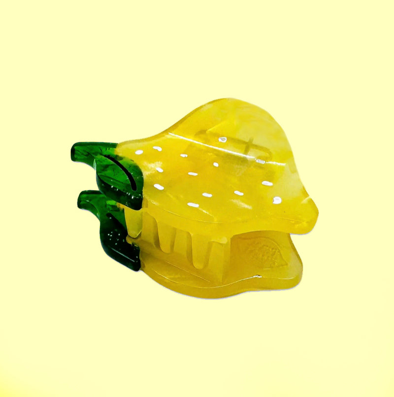 TINY LITTLE LEMON HAIR CLAW CLIPS